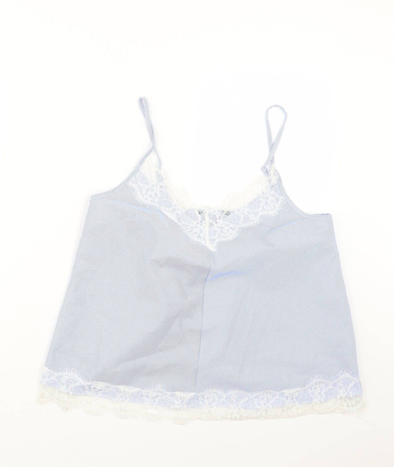 Atmosphere Womens Blue Striped  Camisole T-Shirt Size 10
