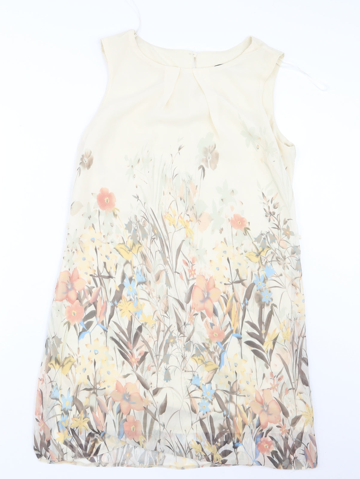 Atmosphere Womens Ivory Floral  T-Shirt Dress  Size 10
