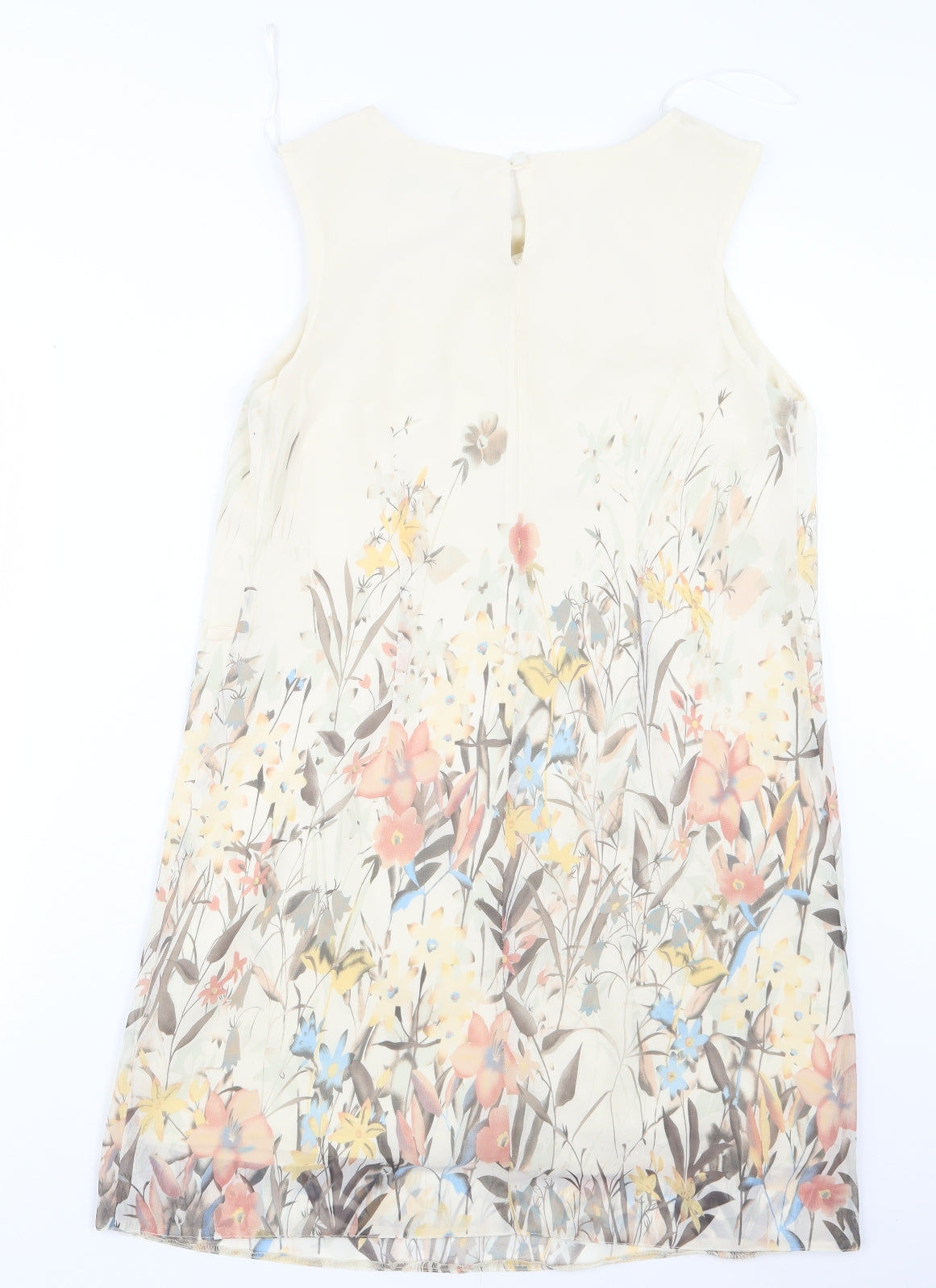 Atmosphere Womens Ivory Floral  T-Shirt Dress  Size 10