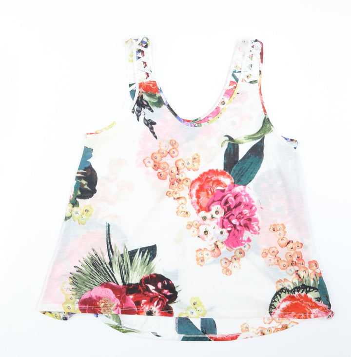 H&M Womens Pink Floral  Basic Blouse Size M