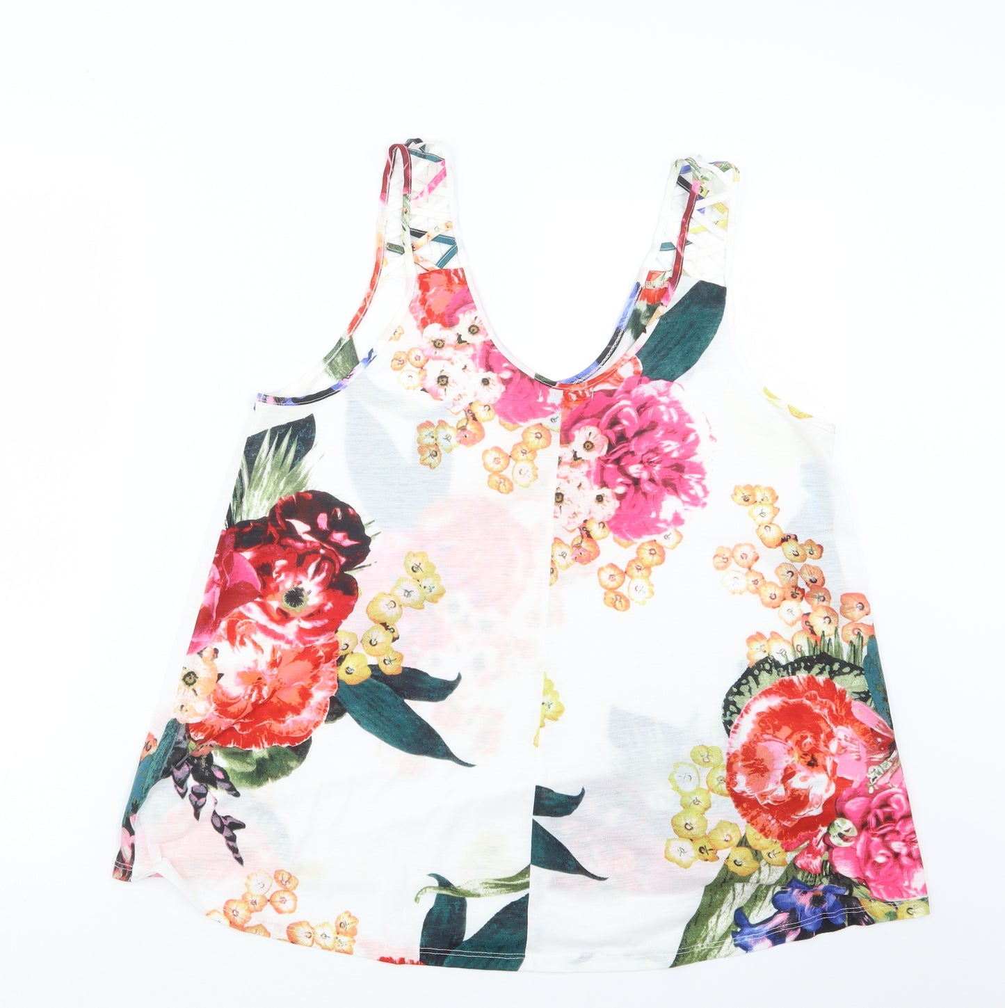 H&M Womens Pink Floral  Basic Blouse Size M