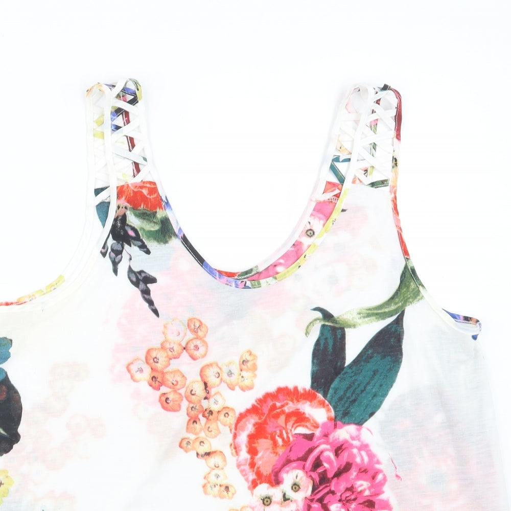 H&M Womens Pink Floral  Basic Blouse Size M