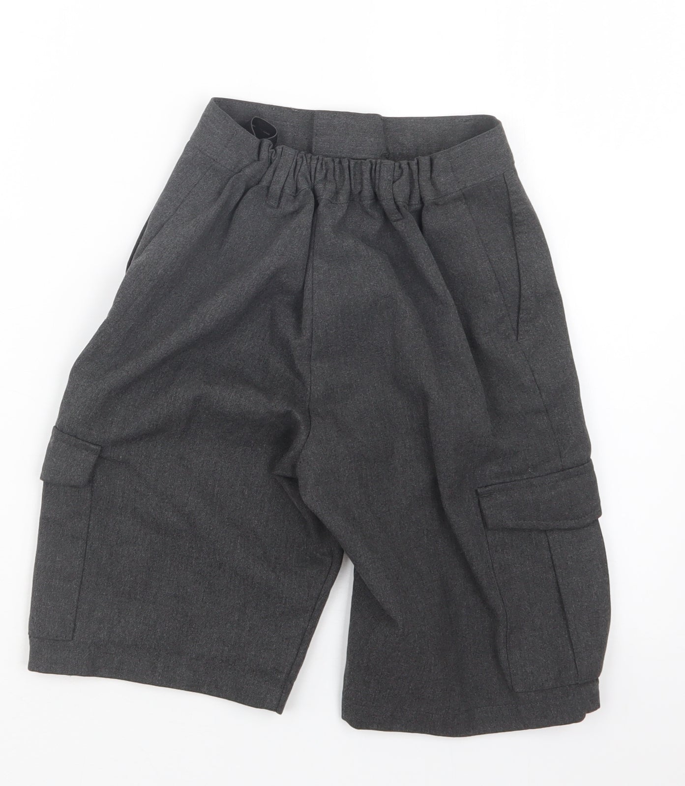 Marks and Spencer Boys Grey   Cargo Shorts Size 10-11 Years - School