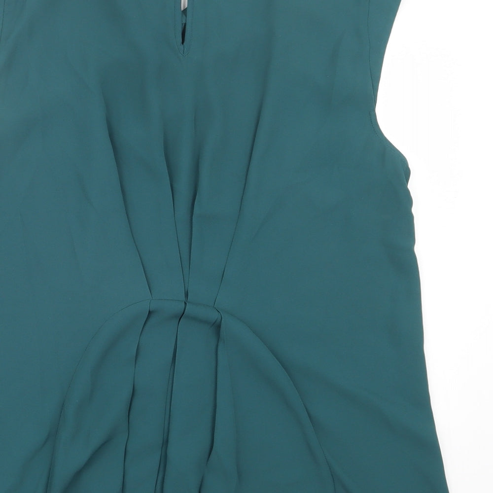 Oasis Womens Blue   Basic Blouse Size 14