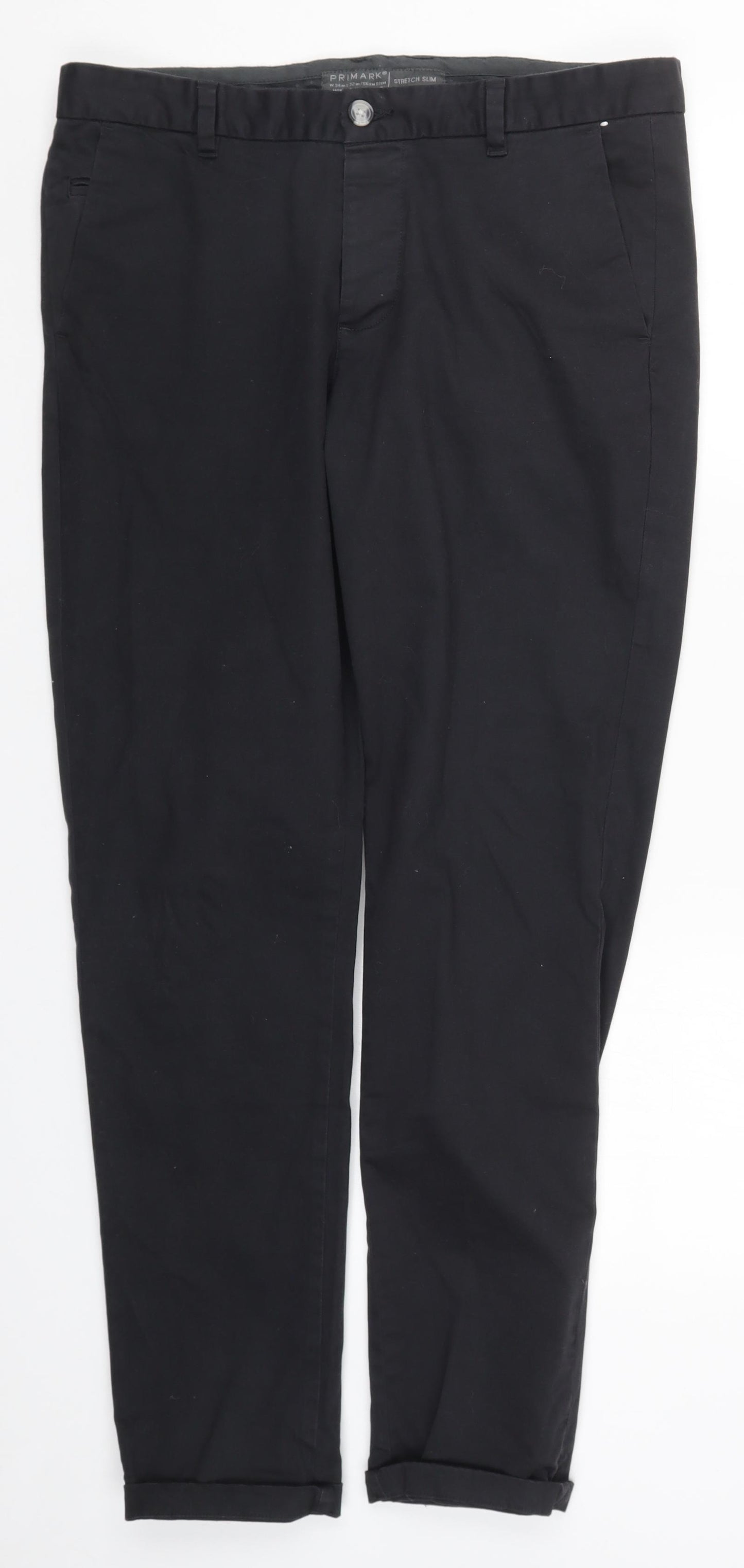 Denim Co Mens Black   Compression Trousers Size 34 L32 in