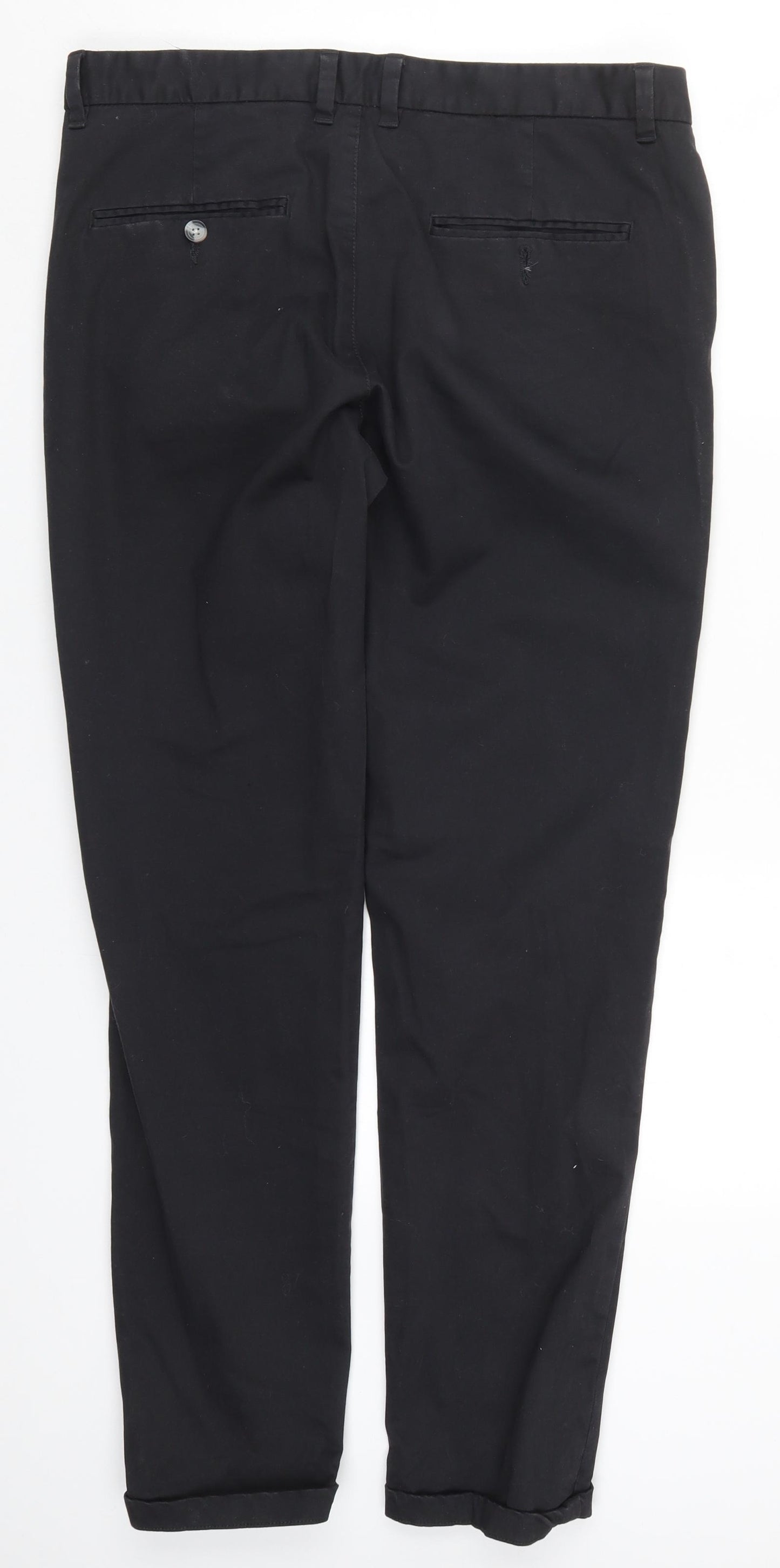 Denim Co Mens Black   Compression Trousers Size 34 L32 in