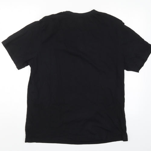 Studio Nightwear Mens Black Solid   Pyjama Top Size L  - Being a Legend is Tiring