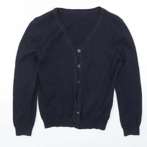 George Girls Blue  Knit Cardigan Jumper Size 8-9 Years