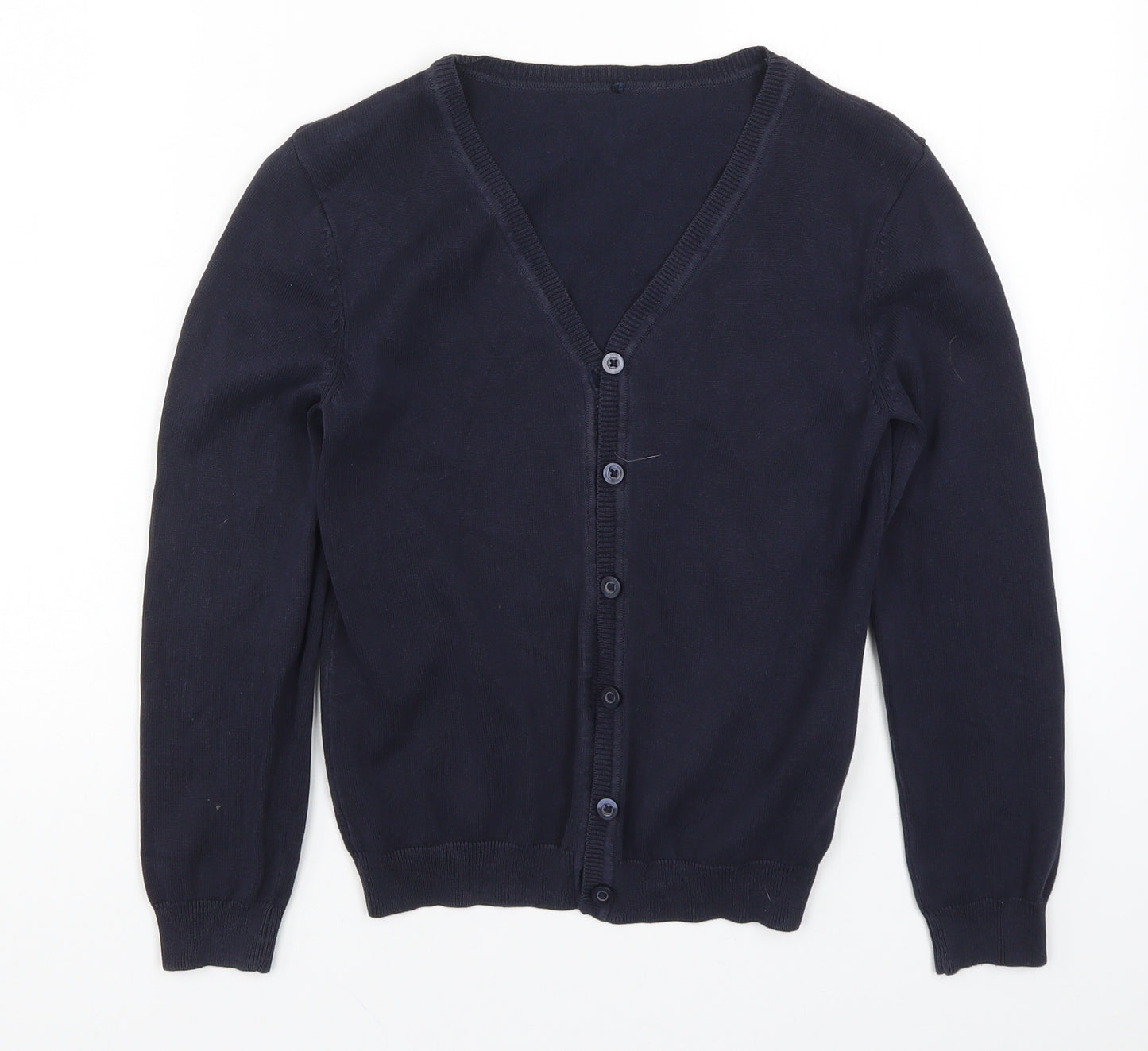 George Girls Blue  Knit Cardigan Jumper Size 8-9 Years