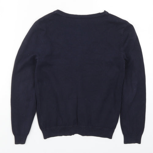 George Girls Blue  Knit Cardigan Jumper Size 8-9 Years
