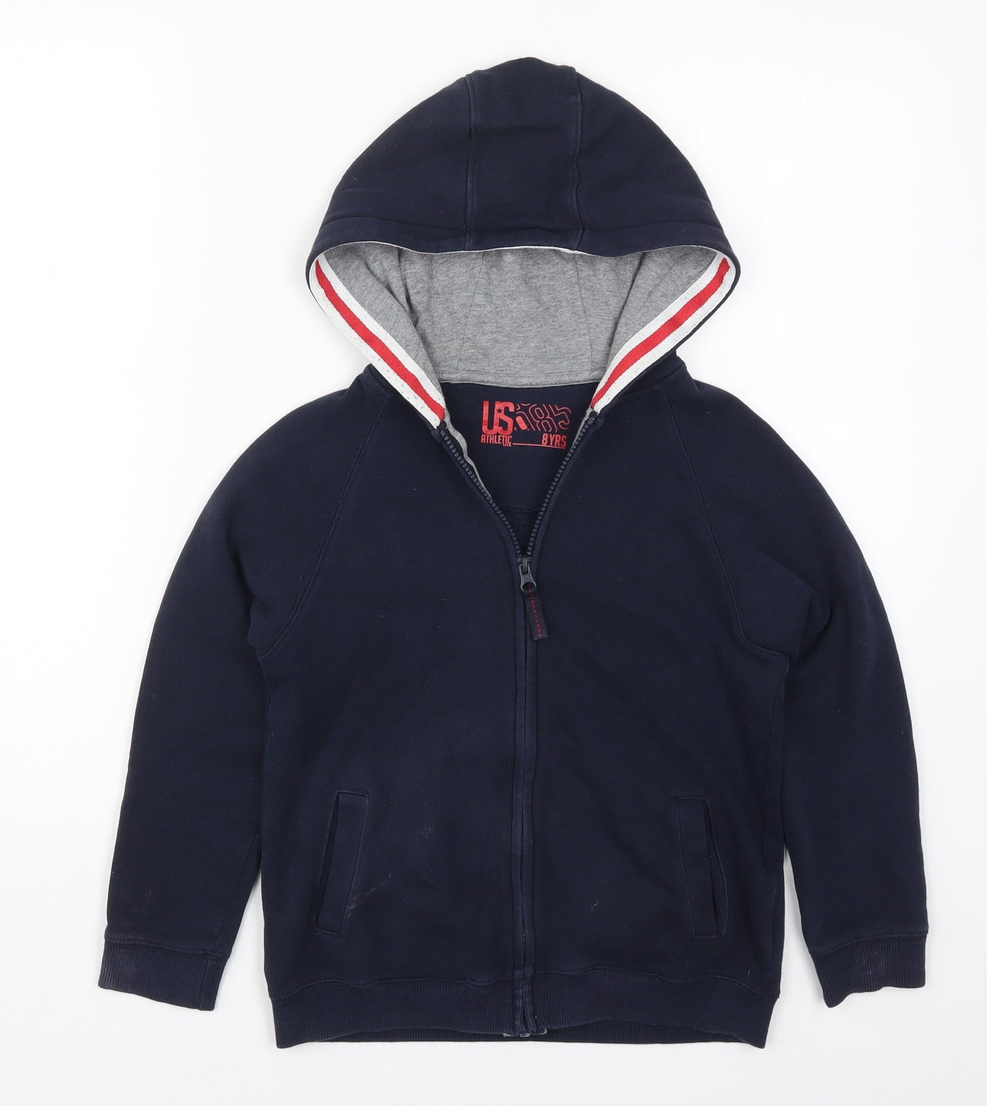 Matalan Boys Blue   Full Zip Hoodie Size 8 Years