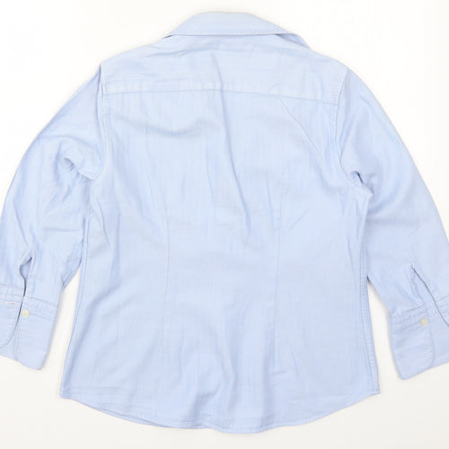 Jaeger Womens Blue   Basic Button-Up Size 10
