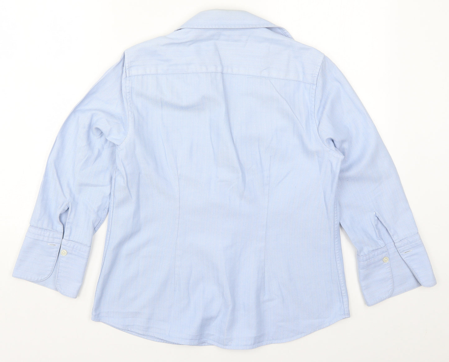 Jaeger Womens Blue   Basic Button-Up Size 10
