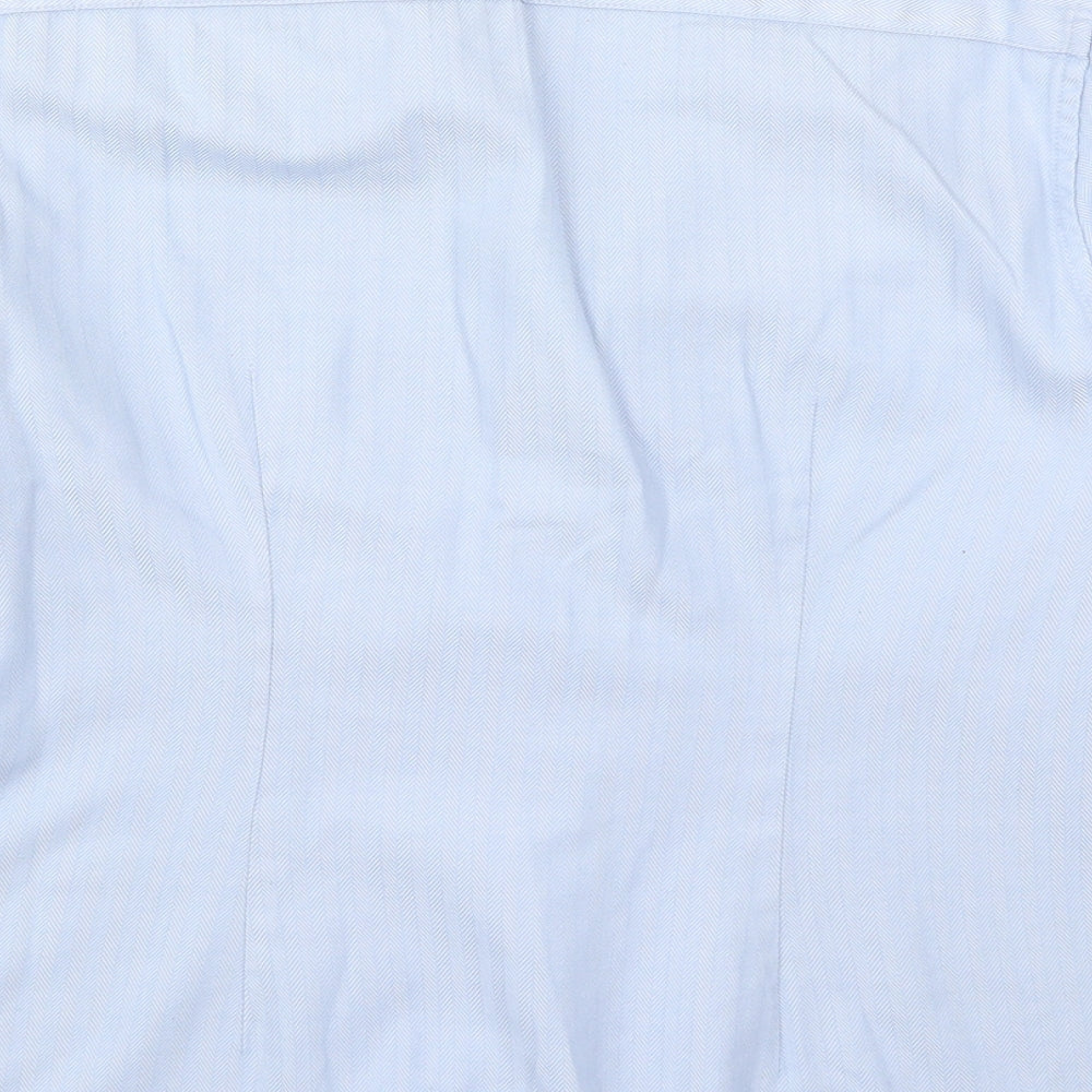 Jaeger Womens Blue   Basic Button-Up Size 10