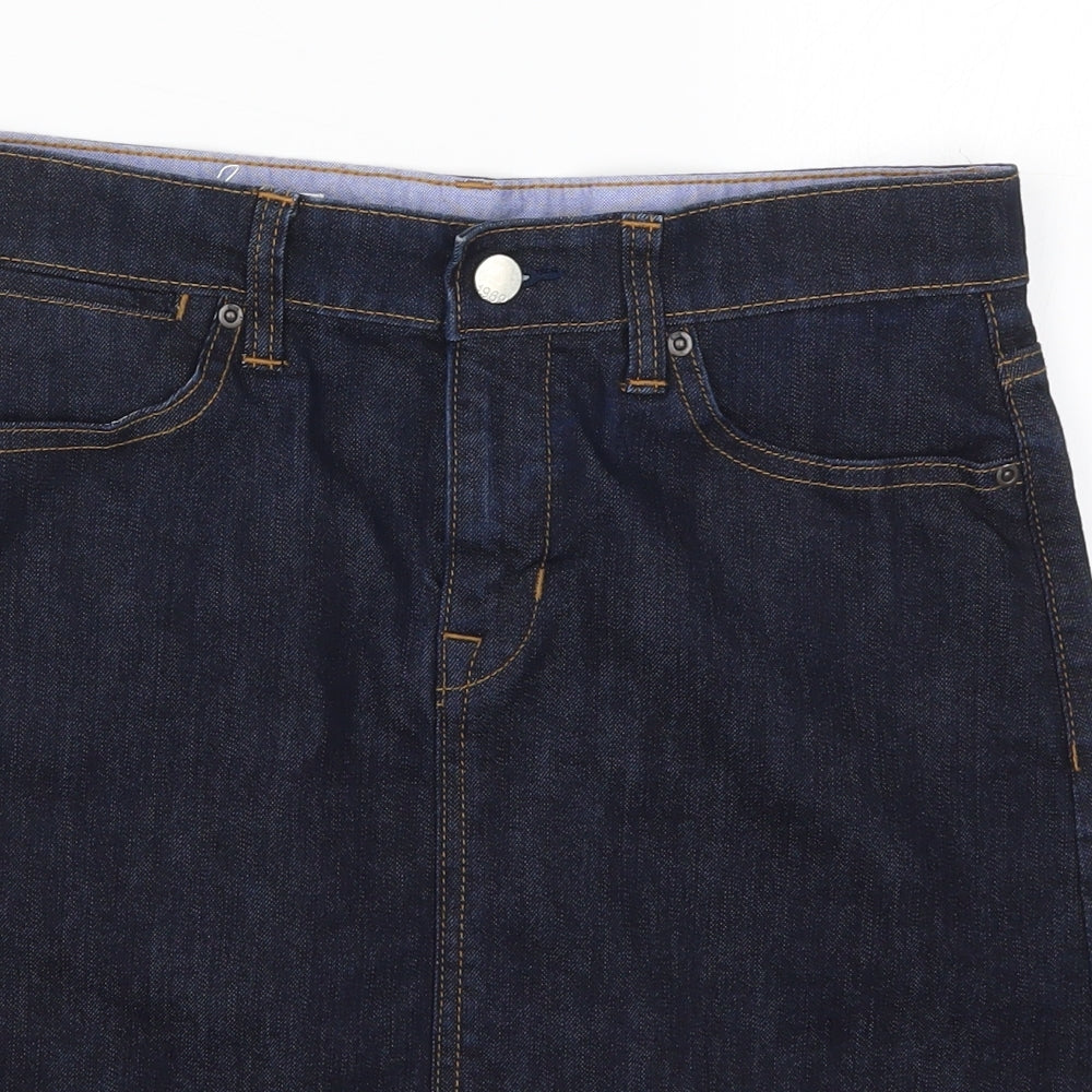 Gap Womens Blue  Denim A-Line Skirt Size 10
