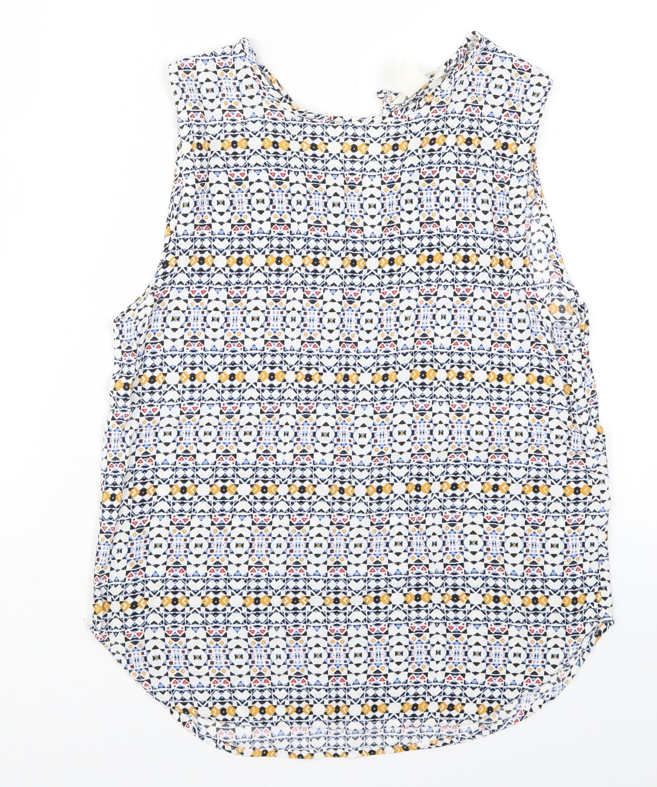 H&M Womens Multicoloured Geometric  Basic Tank Size 6