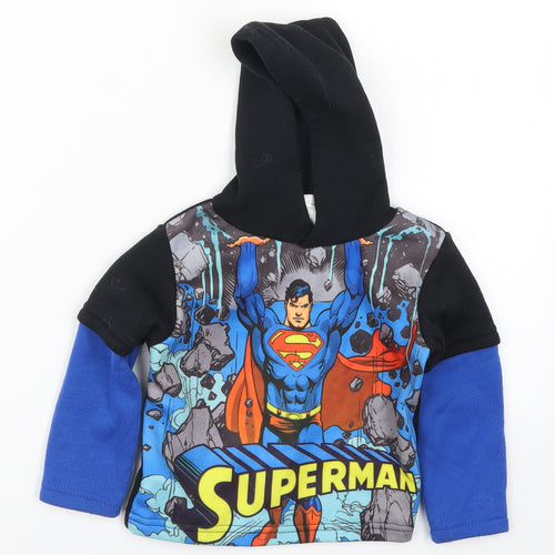 Preworn Boys Multicoloured   Pullover Hoodie Size 3 Years  - Superman