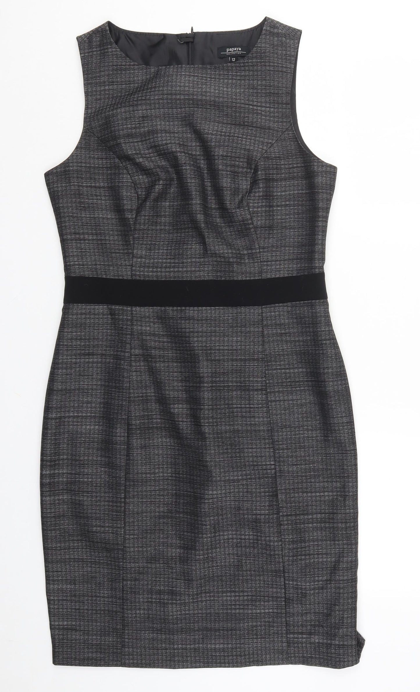 Papaya Womens Grey   Pencil Dress  Size 12