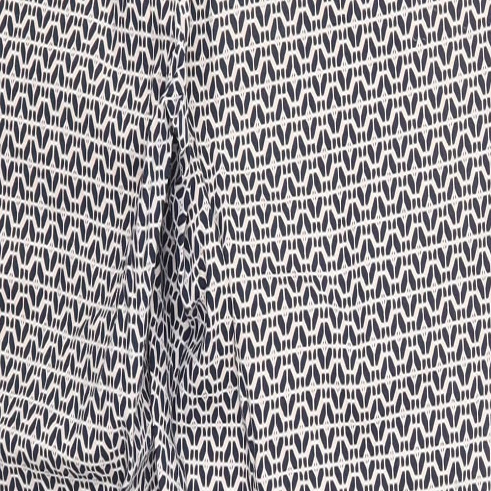 F&F Womens Pink Geometric  Trousers  Size 10 L27 in