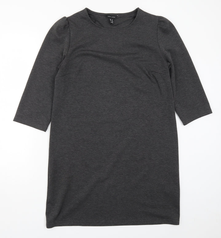 New Look Womens Grey   T-Shirt Dress  Size 12