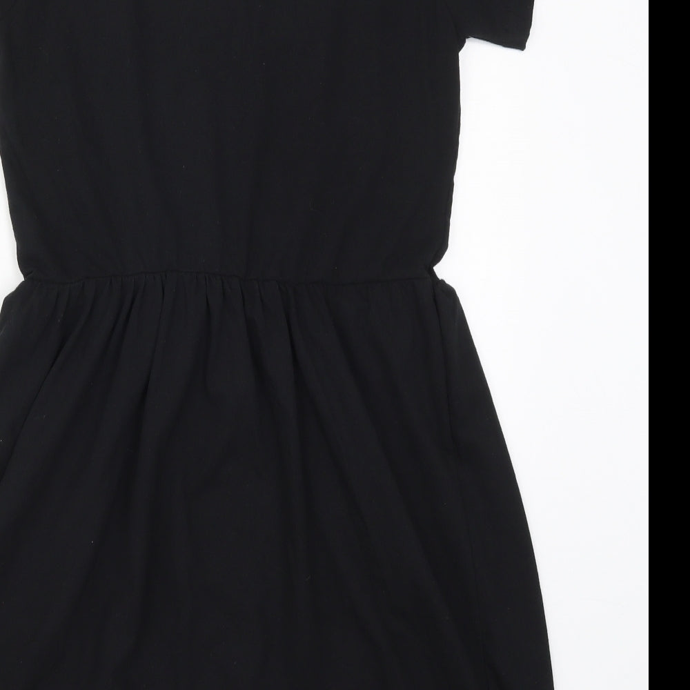 Missguided Womens Black   Skater Dress  Size 8