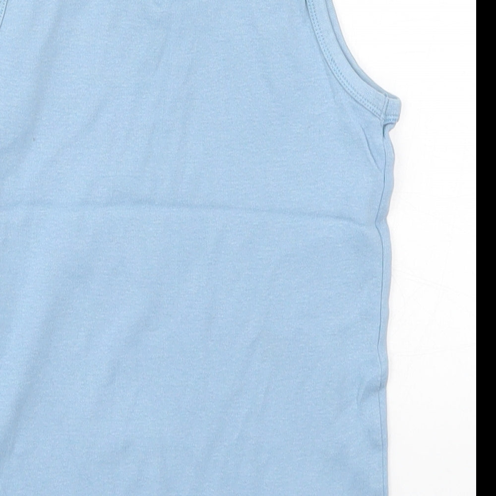 Mini Club Boys Blue   Basic Tank Size 5-6 Years