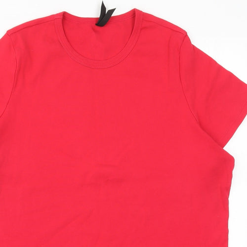 Marks and Spencer Womens Red   Basic T-Shirt Size 22