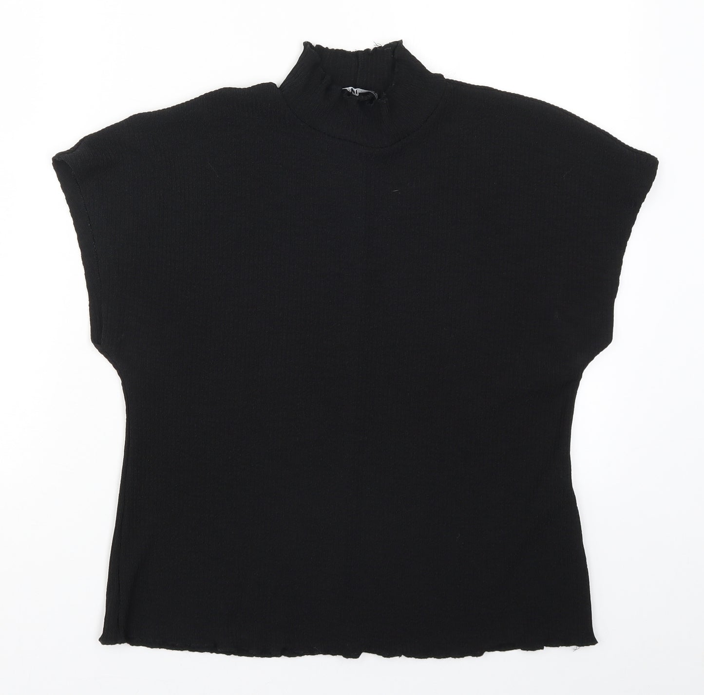 Zara Womens Black   Basic T-Shirt Size L