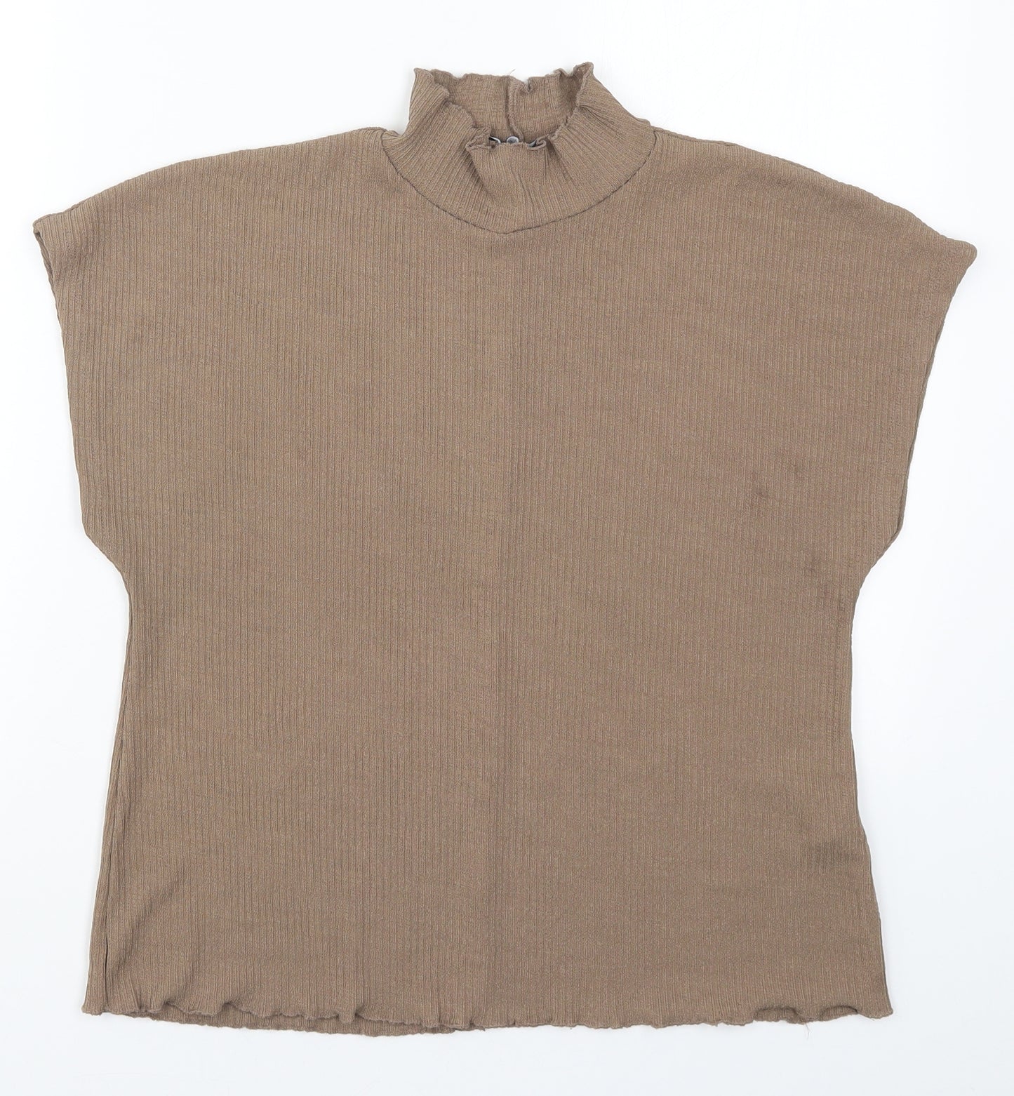 Zara Womens Brown   Basic T-Shirt Size L