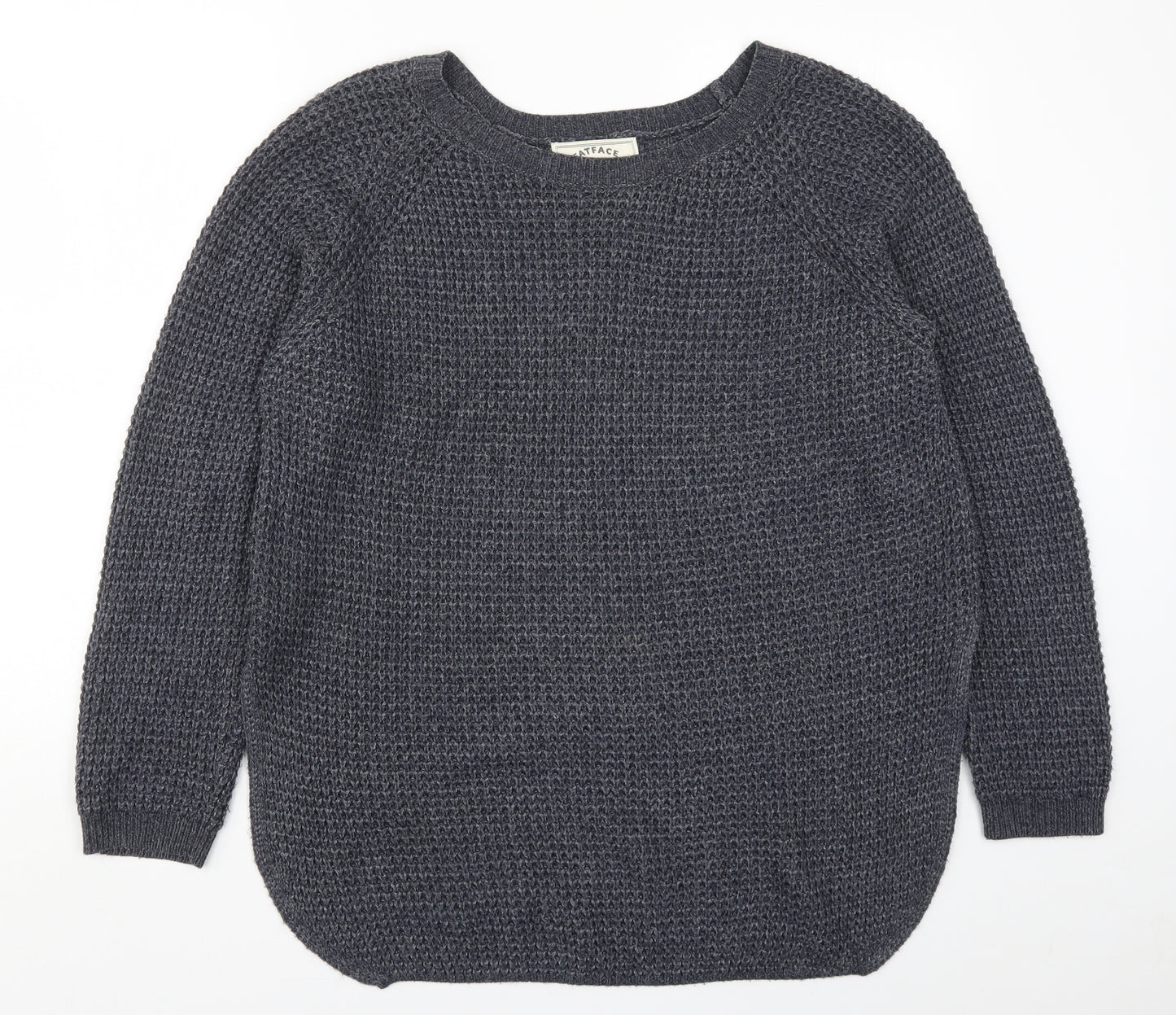 Fat Face Womens Blue  Knit Pullover Jumper Size 16