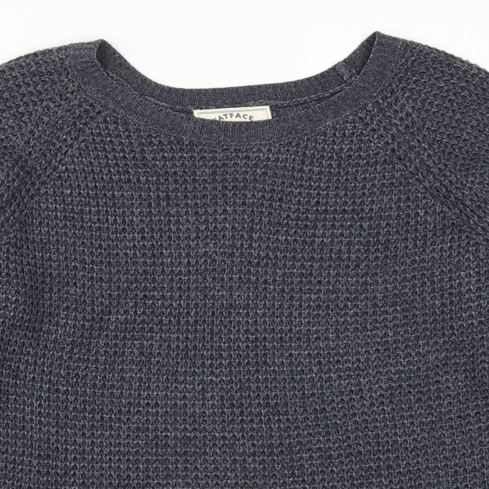 Fat Face Womens Blue  Knit Pullover Jumper Size 16
