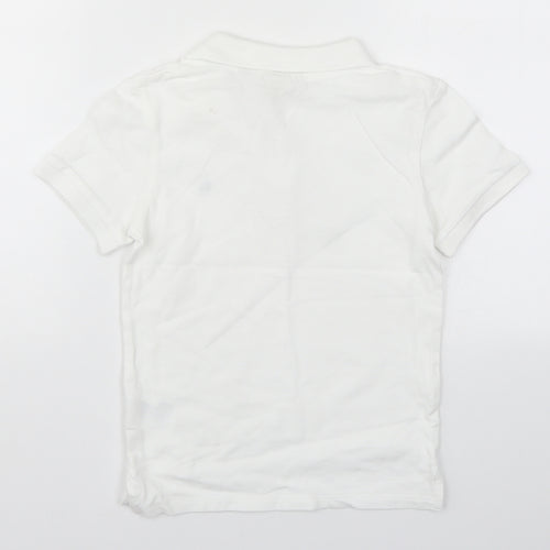 H&M Boys White   Basic Polo Size 7-8 Years