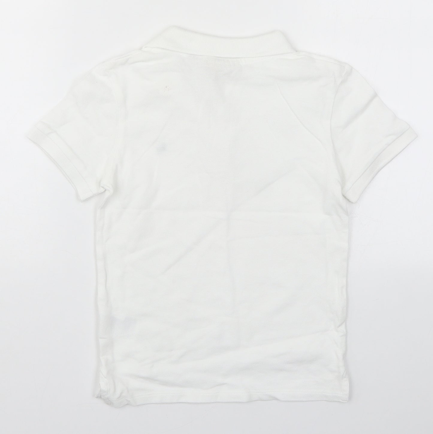 H&M Boys White   Basic Polo Size 7-8 Years