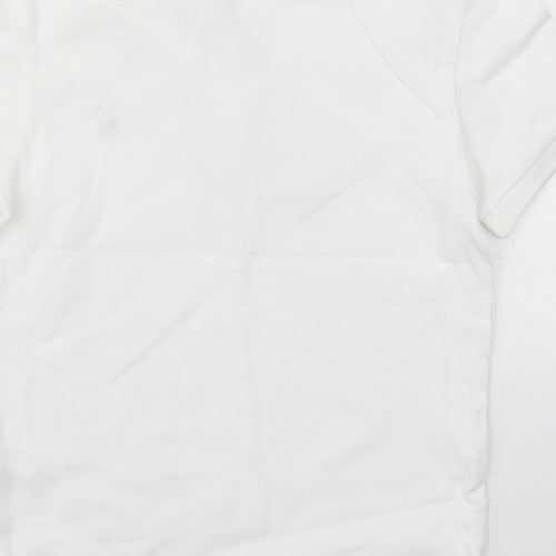 H&M Boys White   Basic Polo Size 7-8 Years