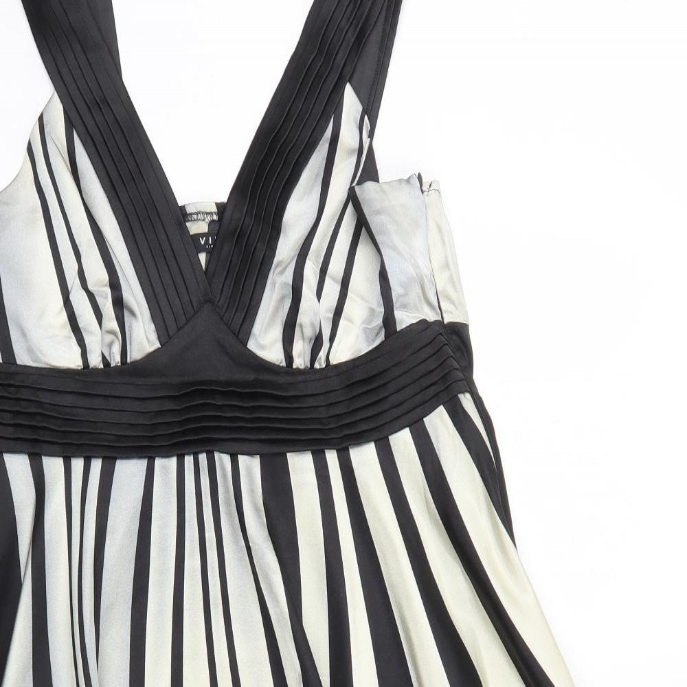 VILA Womens Gold Striped  Trapeze & Swing  Size XL