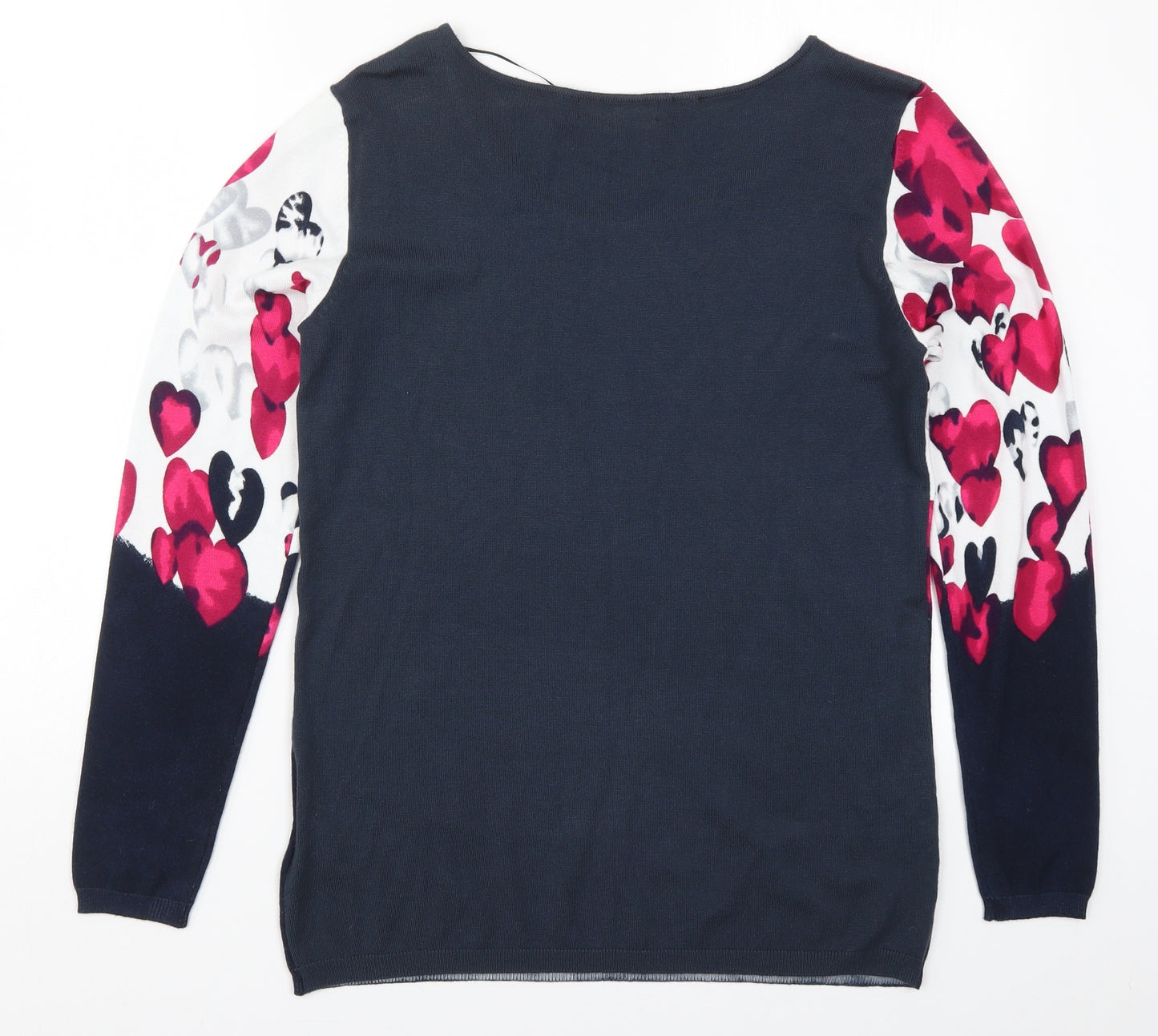 BPC Womens Multicoloured  Knit Pullover Jumper Size S  - Love Hearts