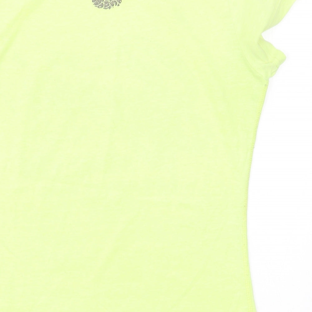 Superdry Womens Yellow   Basic T-Shirt Size M