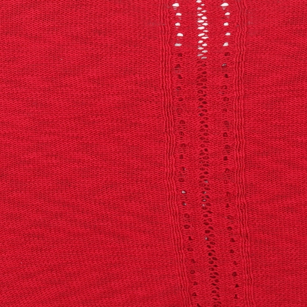 NEXT Womens Red  Knit Pullover Jumper Size XL