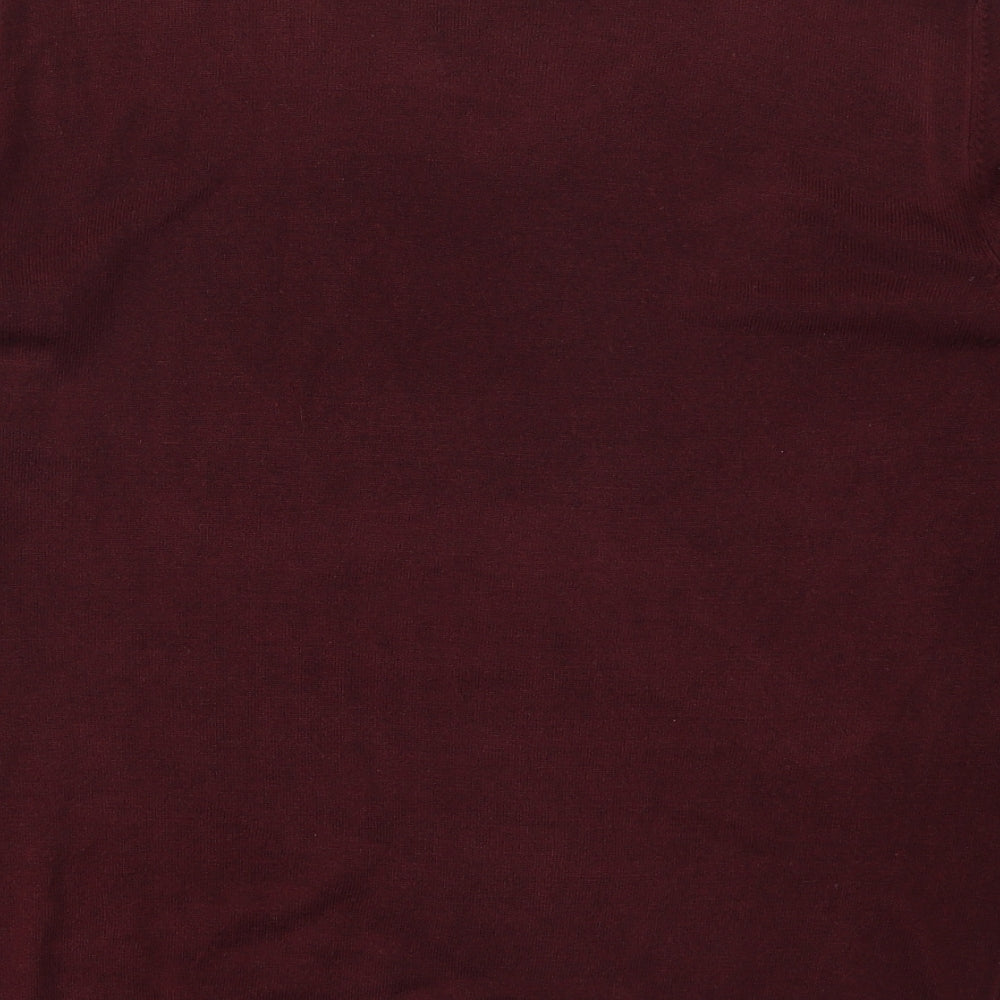 Primark Mens Red  Knit Pullover Jumper Size XL