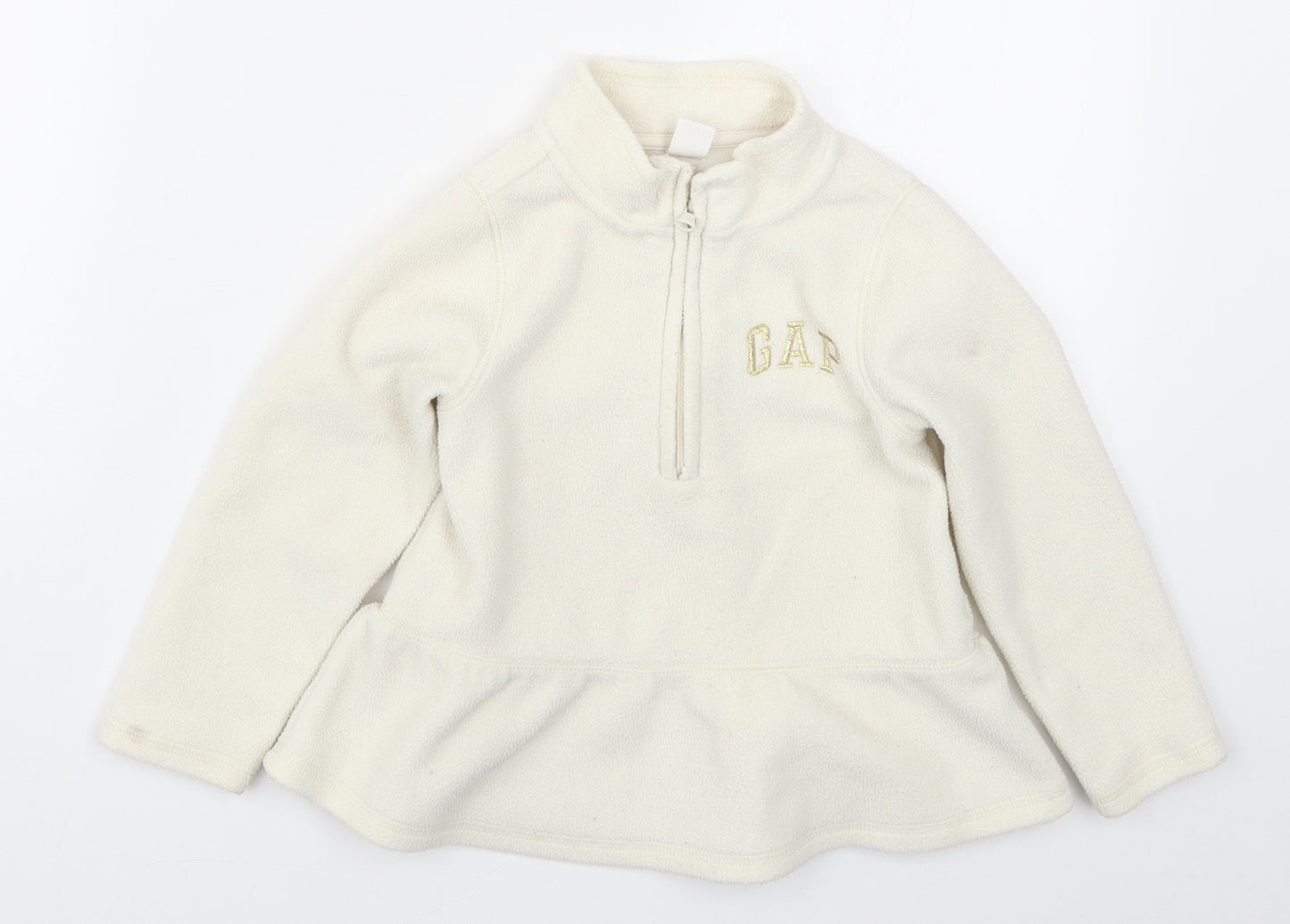 Gap Girls Ivory  Fleece Jacket  Size 4 Years