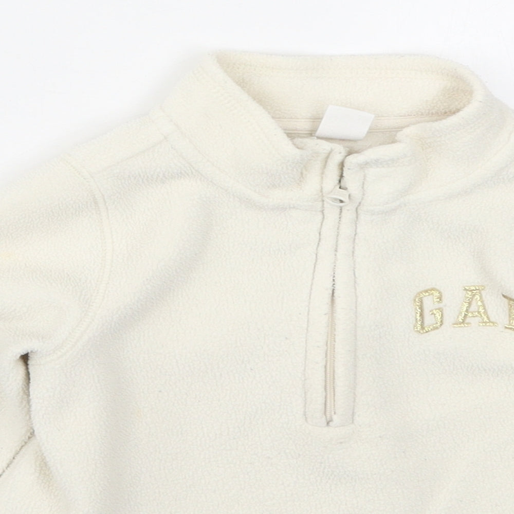 Gap Girls Ivory  Fleece Jacket  Size 4 Years