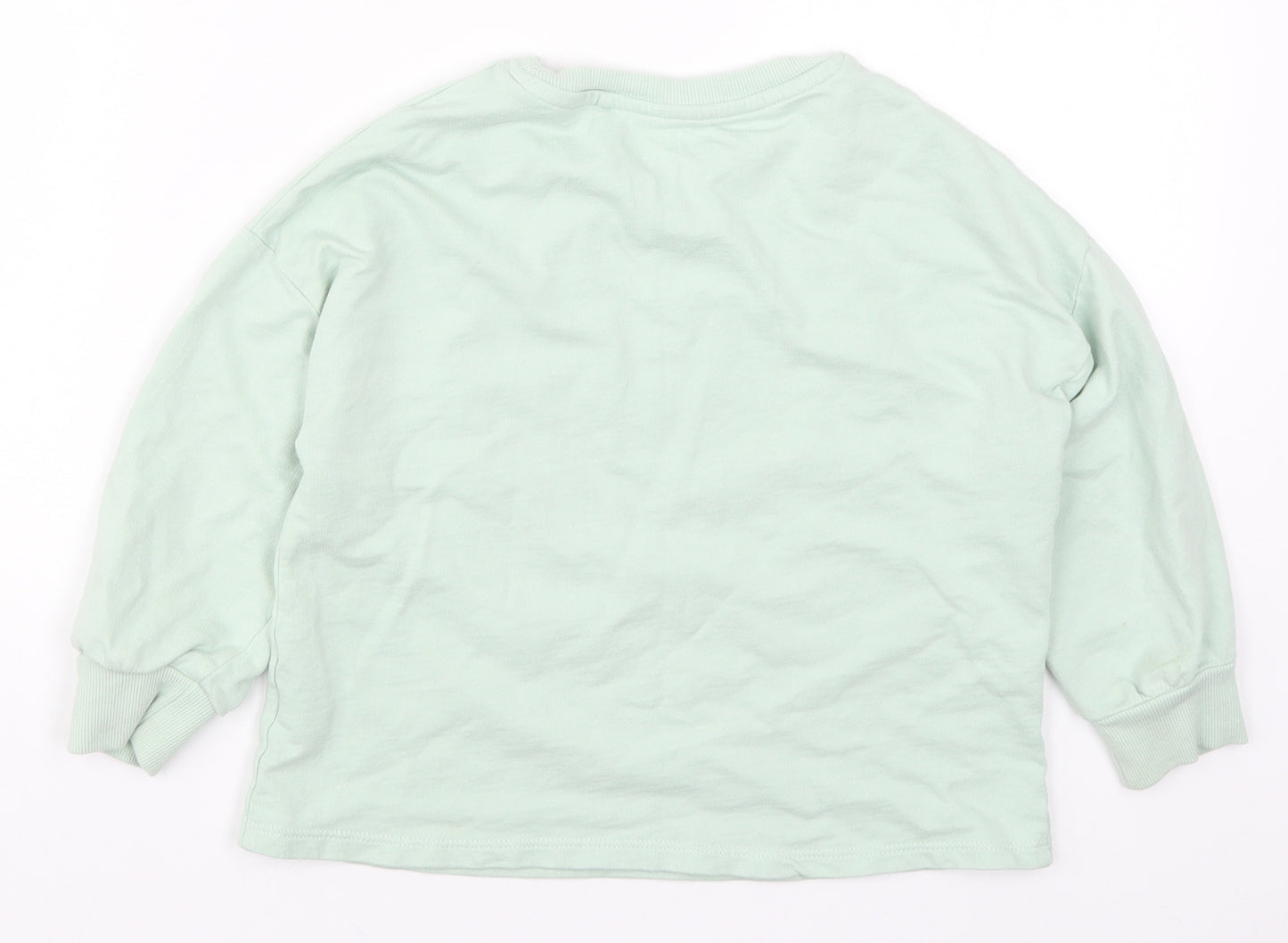 NEXT Girls Green   Pullover Sweatshirt Size 5 Years  - Unicorn
