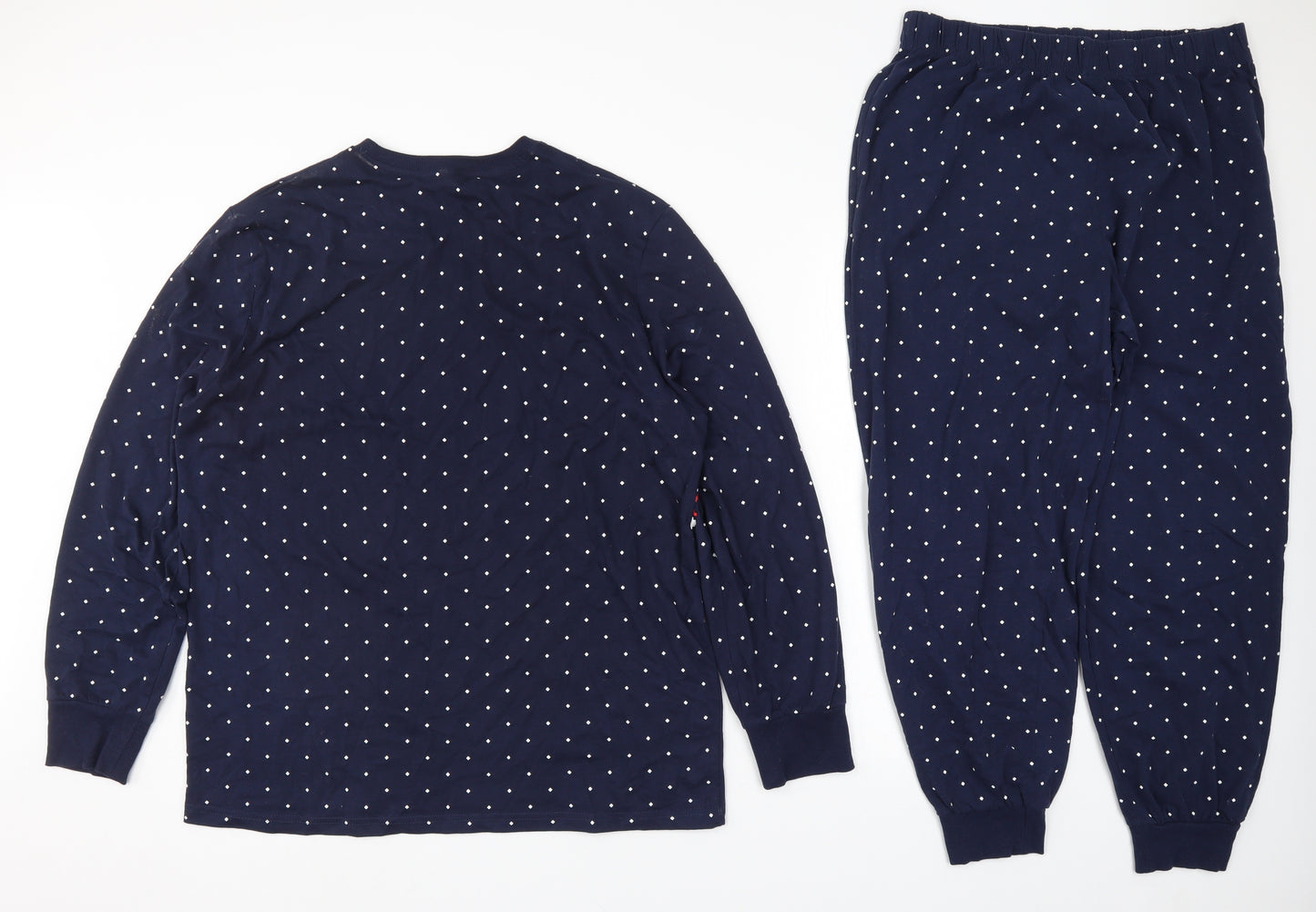 George Mens Blue Geometric   Pyjama Set Size L