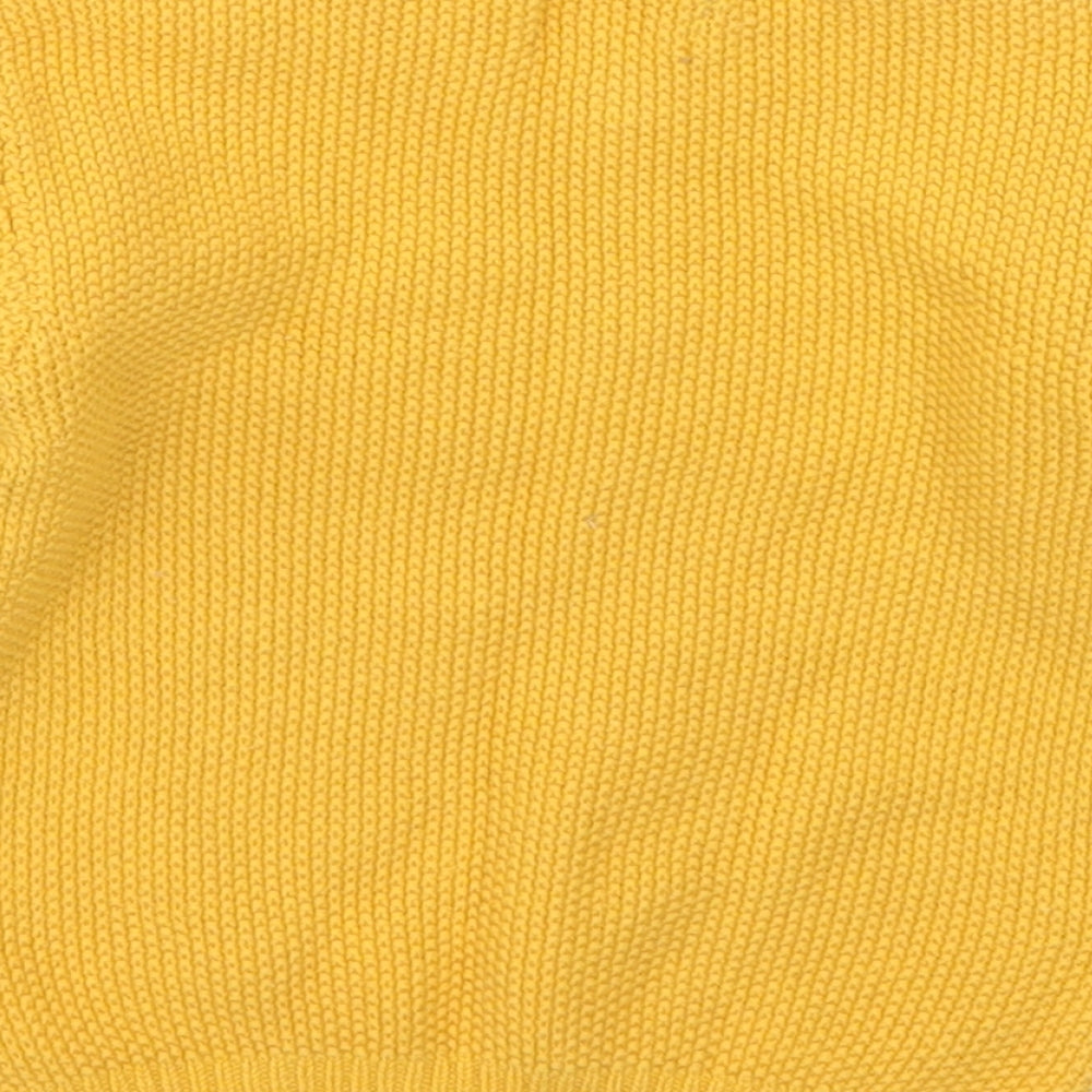 Primark Girls Yellow  Knit Pullover Jumper Size 12-18 Months  - Happy