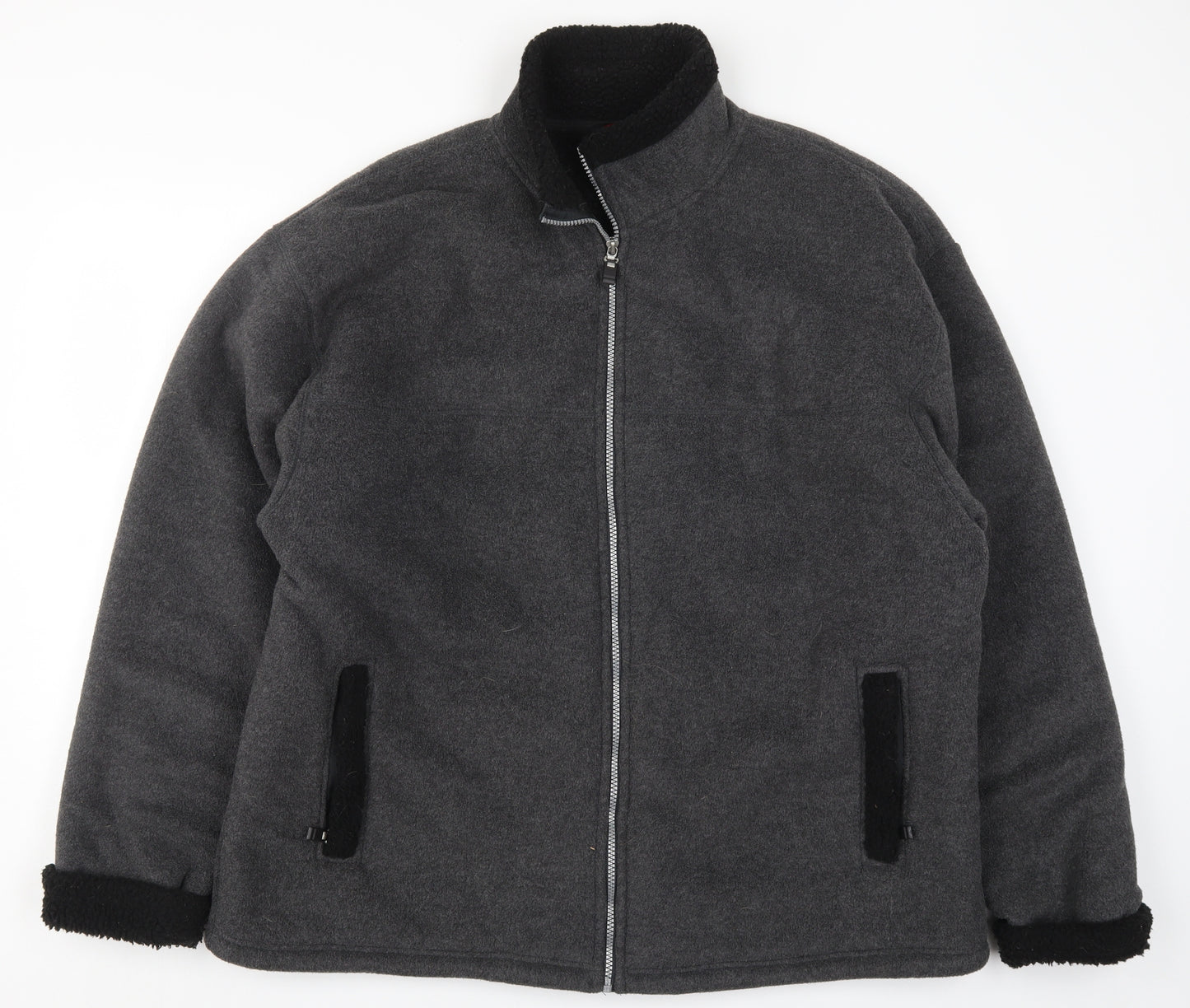 Cutting Edge Mens Grey  Fleece Jacket  Size 2XL