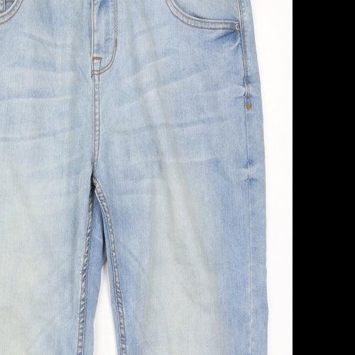 Peacocks Womens Blue  Denim Cropped Jeans Size 16 L22 in