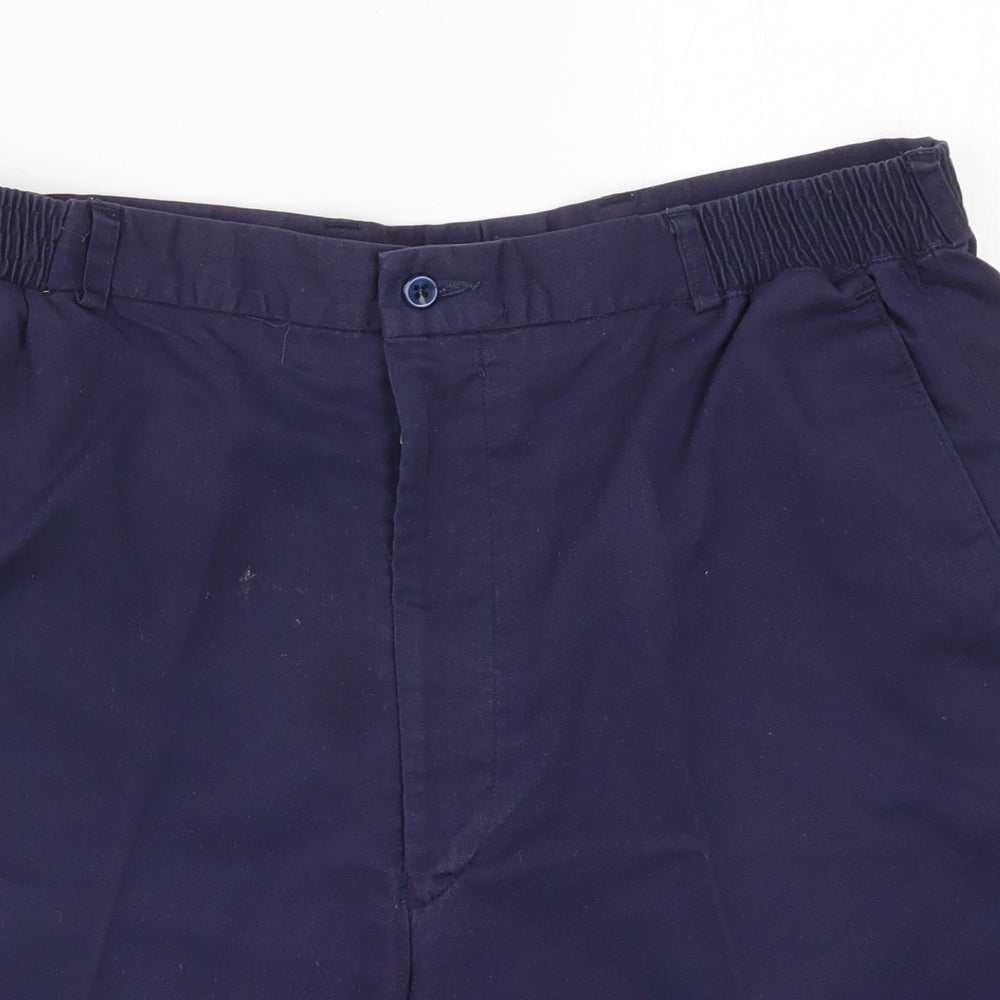 Premier Man Mens Blue   Bermuda Shorts Size 34