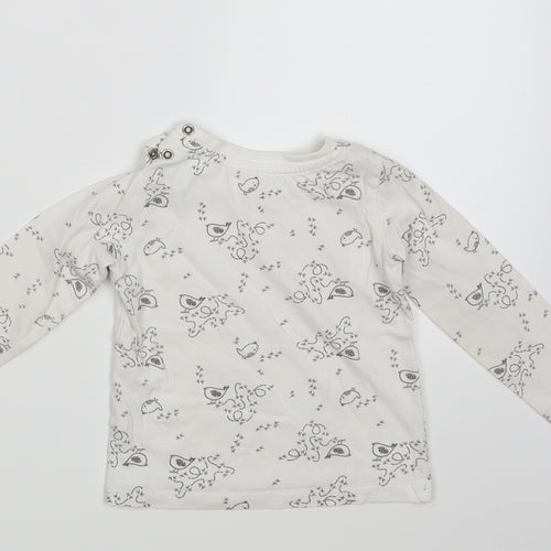 Lupilu Baby White   Basic T-Shirt Size 6-9 Months