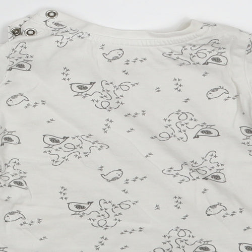 Lupilu Baby White   Basic T-Shirt Size 6-9 Months