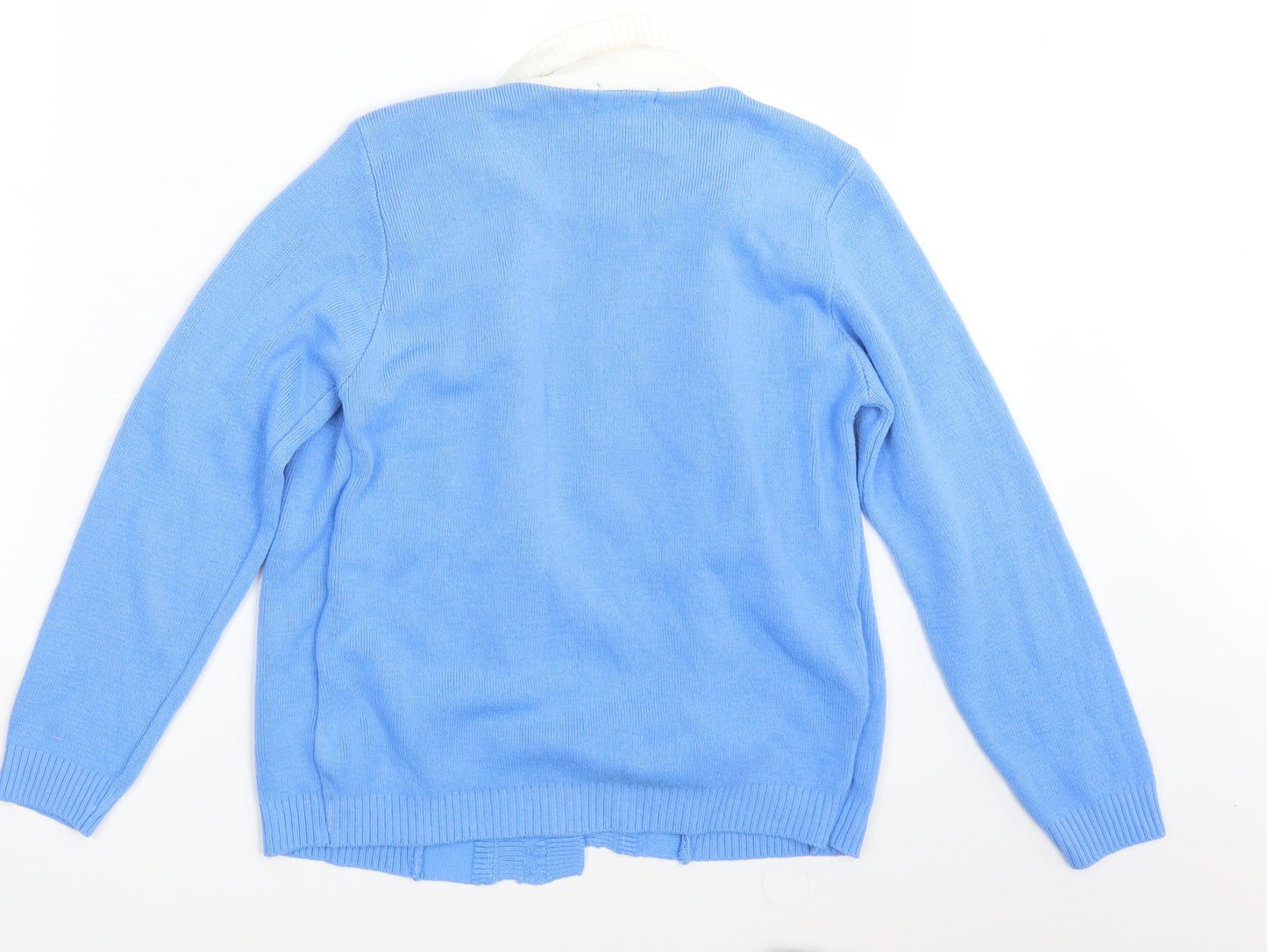 Vivi Womens Blue   Pullover Jumper Size S